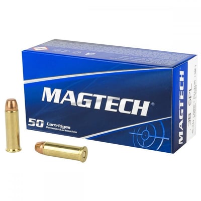 MagTech Range/Training Brass .38 SPL 158-Grain 50-Rounds FMJFP - $22.99 ($9.99 S/H on Firearms / $12.99 Flat Rate S/H on ammo)