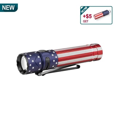 Olight USA Warrior Mini 2 EDC Tactical Flashlight Star & Stripes - $74.95 (Free S/H over $49)