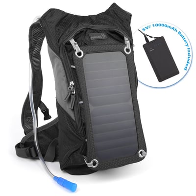 Ivation 7 W Solar Charging Panel, 1.8L Hydration Backpack/Bladder Bag w/Flexible Drinking Pipe, 10,000 mAh - $69.99 shipped (LD) (Free S/H over $25)
