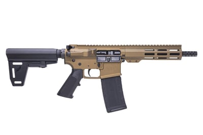 Great Lakes Firearms AR-15 .223/5.56 7.5" 30rd Pistol with Brace and Bronze Cerakote Finish - $449.99 