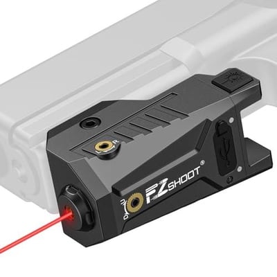 EZshoot Compact Green/Red Laser Sight with Adjustable Slide Rail Rechargeable Low Profile Compatible with 21mm Picatinny Rail - $13.79 w/code "372HMPWO" + FREE Shipping
