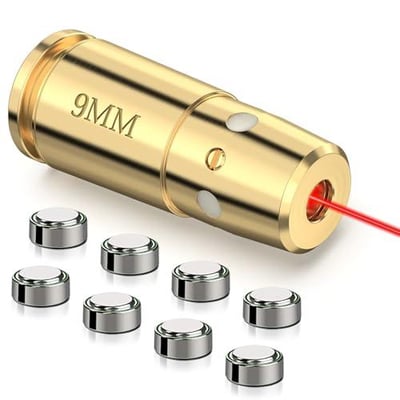 50% off MidTen Bore Sight Laser 9mm/223 5.56mm/30-06/25-06/270 Laser Bore Sighter Boresighter with Batteries w/code H6VX3BJC  + FREE Shipping