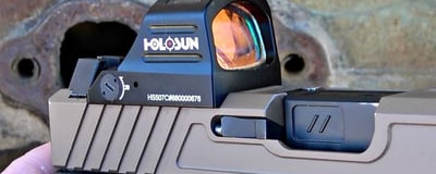 Holosun 507C-X2 Red Dot 32 MOA Ring & 2 MOA Dot Black Color Side Battery Solar Failsafe - $309.89 (Or less after coupon)