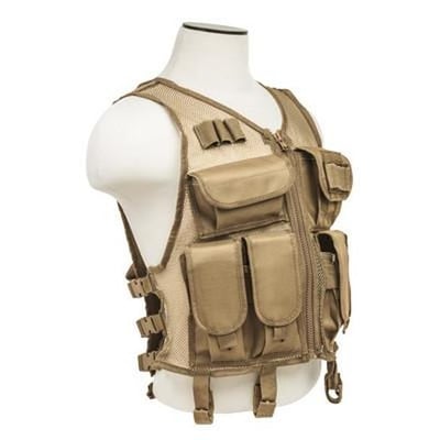 VISM by NcSTAR Lightweight Mesh Tactical Vest/TAN M-XL - $24.99 (Free S/H over $49 + Get 2% back from your order in OP Bucks)