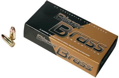 20 Boxes Blazer Brass Ammunition 9mm Luger 115 Grain Full Metal Jacket (20x50 round boxes) - $399.80 shipped after code "NRA2023"