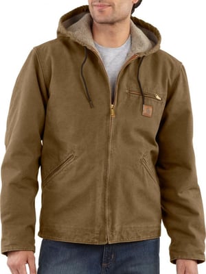 Carhartt Men's Sierra Hooded Jacket Regular (4XL Frontier Brown) - $59.99 (Free Shipping over $50)