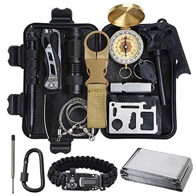 Lanqi 16 Pieces Survival Kit - $14.44 (Free S/H over $25)