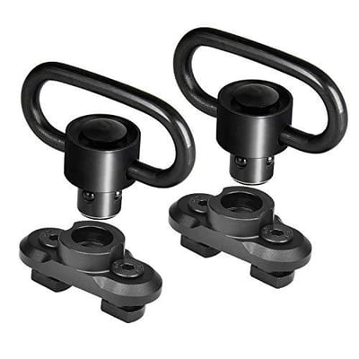 EZshoot 2 Pack 1.25 Inch Two Point Sling Mount Sling Swivels - $10.19 w/code "Q5MFWYGV" (Free S/H over $25)