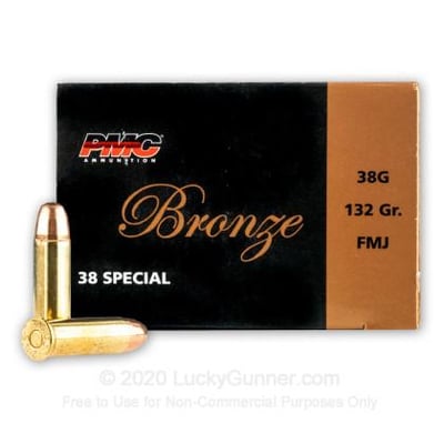 PMC 38 Special 132 Grain FMJ 1000 Rounds - $299