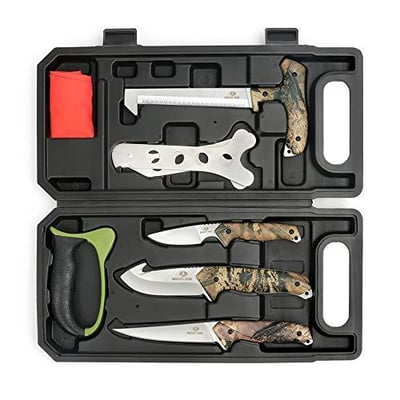 Mossy Oak Hunting Field Dressing Kit - Portable Butcher Game Processor Set (8-Piece) - $38.24 + FREE Shipping
