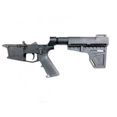 MA-9 9MM Glock Style Complete Billet Lower w/ Shockwave Brace - $199.95