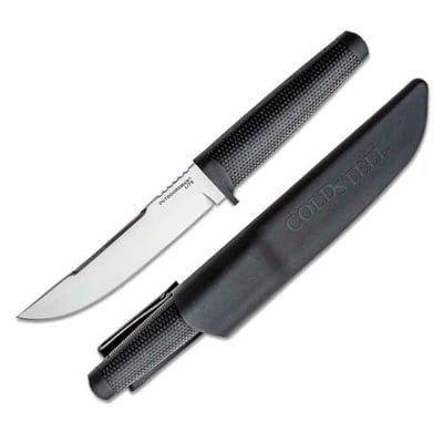 COLD STEEL Outdoorsman Lite Durable Lightweight 4116 Stainless Steel 6" Fixed Blade Tactical Outdoor Hunting Knife, Textured Kraton Handle, Hard Plastic Sheath - $22.51 + FREE Shipping