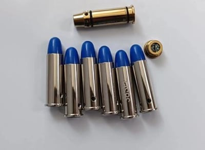 Theopot Laser Training Cartridge for .38SPL/.357mag in Rubber Snap Cap and 6 Pieces 38SPL Snap Caps - $17 After Code:"68T3AIQ9" + FREE Shipping
