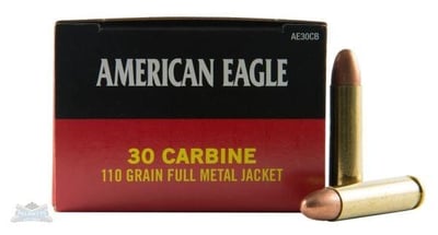 Federal American Eagle 30 Carbine 110gr FMJ Ammunition 50 Rounds - $29.99 