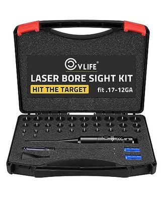 CVLIFE Professional Laser Bore Sight Kit with 32 Adapters fit 0.17 to 12GA Calibers - $22.01 w/code "KTQNOLPN" + 10% off Prime discount (Free S/H over $25)