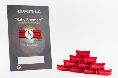 H2 Targets 10-pack "Baby Boomers" 22LR sensitive targets - $16.49