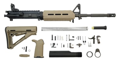 PSA 16" M4 Nitride 5.56 NATO 1:7 MOE+ CTR Rifle Kit w/ Rear MBUS, Flat Dark Earth - $469.99 