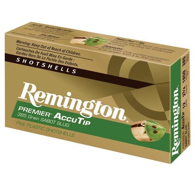 Remington Premier AccuTip Bonded Sabot 12 ga 2.75" .88 oz Slug Shot 5Box - $34.99