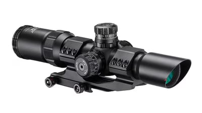 Barska Swat-AR Rifle Scope 30mm Tube 1-4x 28mm Illuminated Mil Dot Reticle Matte Black - $171.99 (Free Shipping on $100+ Orders)