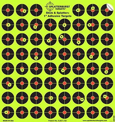 Splatterburst Targets 10 Pack 1" Stick & Splatter Self Adhesive Made in USA - $8.99 after code "JROWJZRLZKEJ" + FREE Shipping