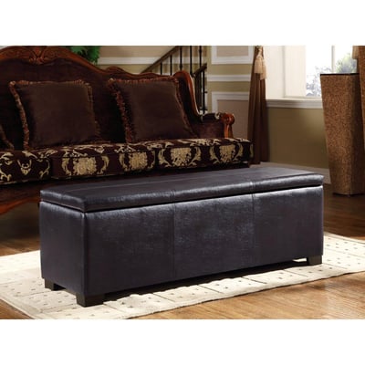 Gun Concealment Bench Storage Ottoman, Multiple Colors (Wenge, Black, Camo) - $73.96 (Free Store Pickup or Free S/H over $35)