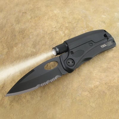 Tool Logic SLPB1 Multifunction Folding Knife Plus Hands-Free Magnetic Flashlight And Signal Whistle - $12.99 + Free Shipping