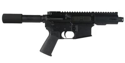BC-15 .300 Blackout Pistol, 4.5" Parkerized Heavy Barrel, Forged Lower, 4150 MLOK Split Rail, Micro Flash Hider - $299.95
