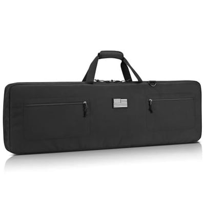 50% off CVLIFE 42" Soft Rifle Case, Rifle Bag with Zipper Pockets, Long Gun Bag with Adjustable Strap and Padded Handle, Gun Case for Outdoor Hunting Shooting Range, Black w/code BL3VMYRD - $19.99 + FREE Shipping