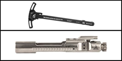 BCG/CH: Breek Arms WARHAMMER Mod2 AR-15 Ambidextrous Charging Handle + Rise Armament Bolt Carrier Group, .223/5.56, Nickel Boron Finish - $174.99 (FREE S/H over $120)