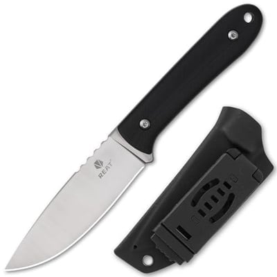 REAT Fixed Blade Knife with Kydex Sheath, 8.5" D2 Steel Blade Full Tang Desgin, Ergonomic G10 Handle - $20.29 + FREE Shipping