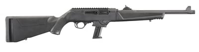 RUGER PC Carbine 9mm 16.1in Black 17rd - $489.99 (Free S/H on Firearms)