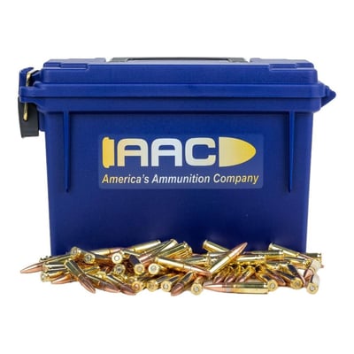 AAC 300 Blackout 150 Grain FMJ Ammo 250rds With AAC Blue 30 Cal Ammo Can - $159.99