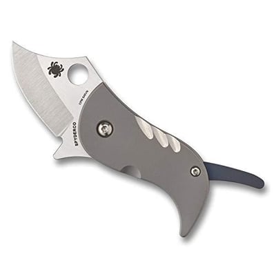 Spyderco Pochi Folding Knife with Stainless Steel Blade with Titanium Handle PlainEdge - $161.33 + FREE Shipping