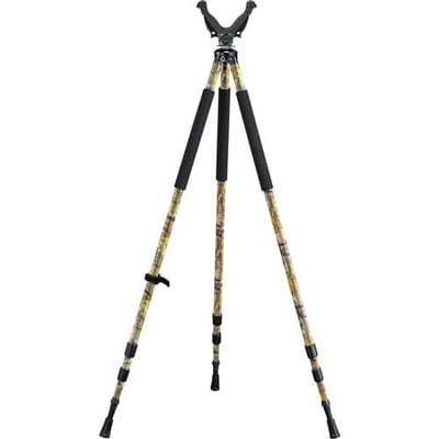 Trakiom Adjustable Tripod with V Yoke Rest Lightweight Durable Aluminum Frame High Density Foam Handle Spike Feet Twist Lock Leg - $37.19 w/code "6CN6RGC2" + FREE Shipping