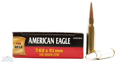 Federal American Eagle 7.62x51 168 Grain OTM 200 Rounds - $169.99 + Free Shipping w/ Code: SPRINGFS25