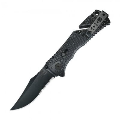 SOG Trident Clip Point Folder Black TiNi - $39.99 + $4.65 shipping (Free S/H over $25)