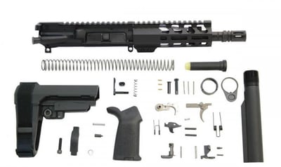 PSA 7.5" Pistol-Length 300AAC Blackout 1/7 Nitride 6" Lightweight M-Lok MOE EPT SBA3 Pistol Kit - $469.99