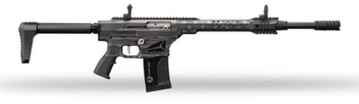 Panzer MAG12 Tactical 12 Gauge 19.75" 5rd Shotgun, Black/Tungsten Flag - PAMAG12TSBTUSFC - $269.99