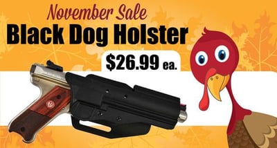 Black Dog Machine Ruger MK and Browning Buckmark Holster SALE - $26.99