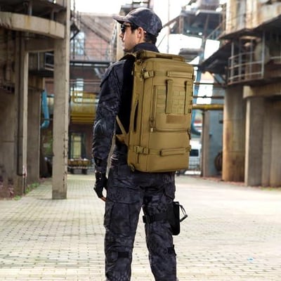 HUNTVP 50L 3 Way Tactical Military MOLLE Assault Backpack Modular WR Bag - $35.99 + FREE Shipping
