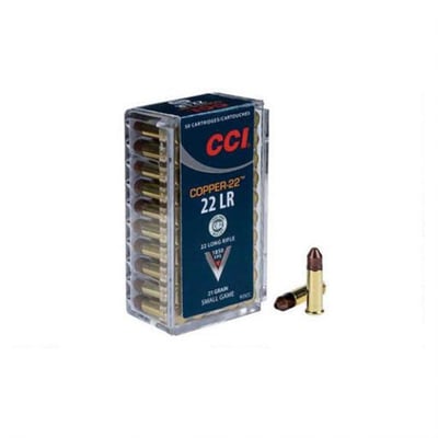 CCI .22 LR 21-Gr. Copper-Poly HP 50 Rnds - $10.44 (Buyer’s Club price shown - all club orders over $49 ship FREE)