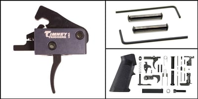 Trigger Upgrade Kit: Timney Impact Trigger, Black Finish, 3lb Break, Drop-in, for AR15 + Complete LPK + Anti Walk Pins - $184.99 (FREE S/H over $120)