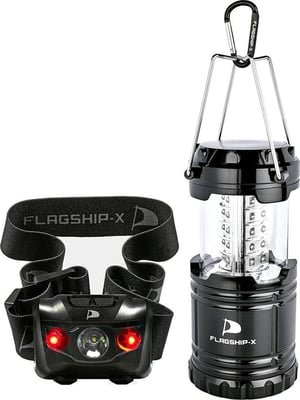 Flagship-X 1 Lantern 1 Headlamp Camping Lights Combo - $5.99 (Add-on Item) (Free S/H over $25)