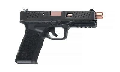 Bear Creek BC-101 Grizzly 9mm Pistol 5" Rose Gold TiN Threaded Barrel 17+1rd Window Cut Black - $269.95