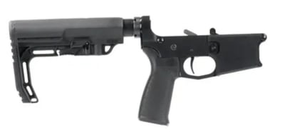 BCA High-End AR-15 Multi-caliber Complete Billet Lower Assembly Black Anodized MFT BattleLink Stock & Grip - $329.95