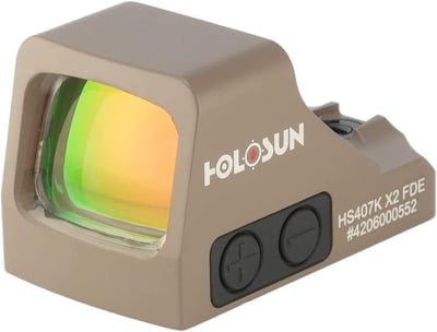 Holosun HS407K-X2 FDE Red Dot - $174.99 w/$50 Off Coupon Code (details in description)  (Free Shipping over $99, $10 Flat Rate under $99)