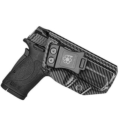 Amberide IWB KYDEX Holster Fit: S&W M&P 380 Shield EZ Inside Waistband - $37.99 - Buy two get 10% (Free S/H over $25)