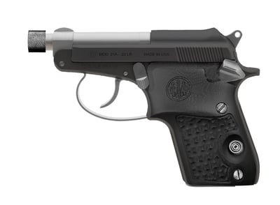 Beretta 21A Bobcat Covert 22 LR 2.9" 7rd Semi-Auto Pistol, Silver / Black Gorilla - $539 