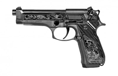 Beretta, 92FS Fusion OCP, #82 of 250 Limited Run, 9MM, 4.9", Metal Frame Pistol, Hand Fit & Polished, DLC Finish, Custom Carbon Fiber Grips, 3 Dot Sights, Ambi Safety, 2x10rd Mags, A Luxury Cleaning Kit, Hand-Crafted Case - $12999.95