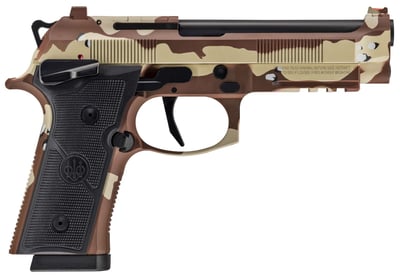 Beretta 92Xi Combat 9mm 4.7" Barrel 10rd Pistol, Chocolate Chip Camo - $648.95